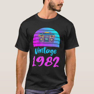 Vintage 1982 T Vintage-Birthday-Grafikdesign T-Shirt