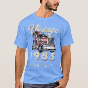 Vintage 1983 Trucker Big Rig LKW-Fahrer 39. Geburt T-Shirt