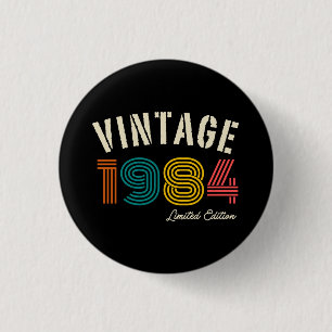 Vintage 1984 41. Geburtstag Button