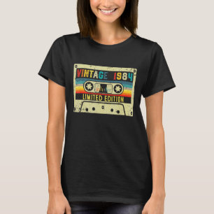 Vintage 1984 Geburtstags-Kassette Party T-Shirt