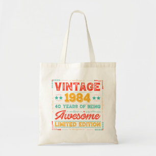 Vintage 1984 Hergestellt in 1984 40. Geburtstag 4 Tragetasche