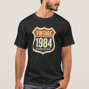 Vintage 1984 Originalteile USA Straßenschild Gebur T-Shirt