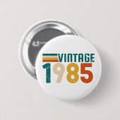 VINTAGE 1985 BUTTON (Vorne & Hinten)