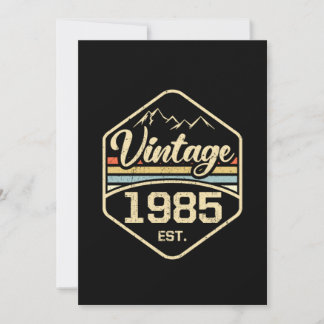 Vintage 1985 Ca. 36. Geburtstagsgeschenk Einladung