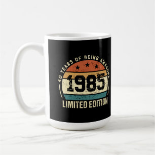 Vintage 1985 Retro 40. Geburtstagsjubiläum  Kaffeetasse