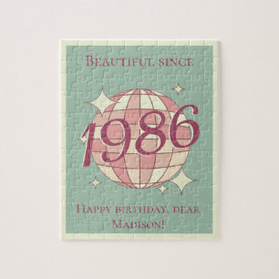 Vintage 1986 geboren 40. Geburtstag Puzzle
