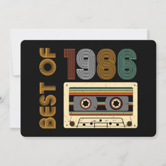 Vintage 1986 Hergestellt 1986 40. Geburtstag 40 Ja Einladung
