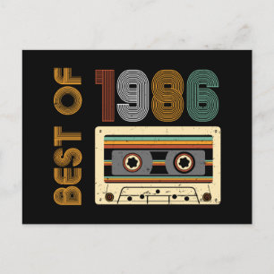 Vintage 1986 Hergestellt 1986 40. Geburtstag 40 Ja Postkarte