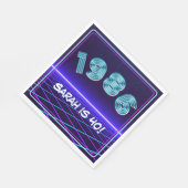 Vintage 1986 Retro & Lasers 40th Birthday Paper Serviette (Ecke)