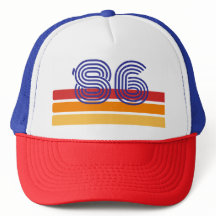 Vintage 1986 Retro-Streifen-Sonne 40. Geburtstag