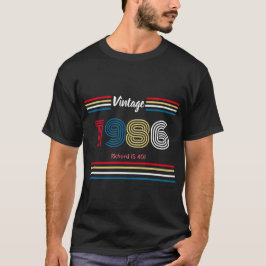 Vintage 1986 Retro Stripe Colorful 40th Birthday T-Shirt