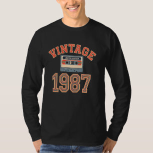 Vintage 1987 Kassetten-Tape Geburtstagsgeschenk Re T-Shirt