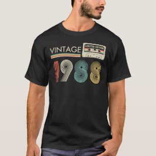 Vintage 1988 Limitierte Auflage Kassette Retro T-Shirt