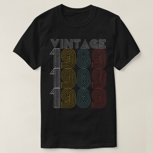 Vintage 1989 30 Jahre alte coole T-Shirt (Design vorne)