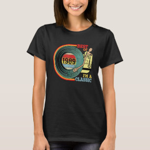 Vintage 1989 Best Of I'm Classic 33. Geburtstag Vi T-Shirt