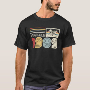 Vintage 1989 Kassettenband 32. Geburtstag 32 Jahre T-Shirt