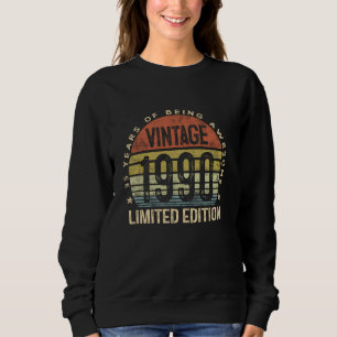 Vintage 1990 Limitierte Auflage 35 Jahre alte Gesc Sweatshirt