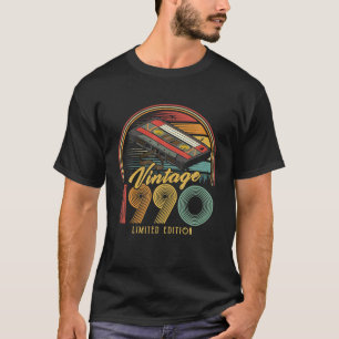 Vintage 1990 Retro-Kassette 1990 36. Geburtstag 36 T-Shirt