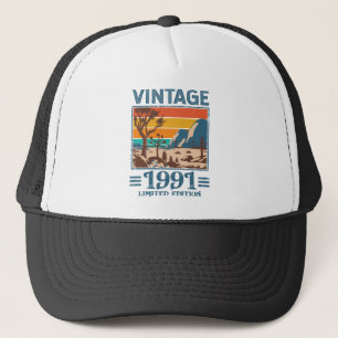Vintage 1991 Made in 1991 30th Birthday Truckerkappe