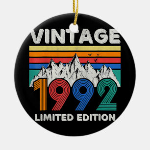 Vintage 1992 30. Geburtstag 30 Jahre altes Geschen Keramik Ornament