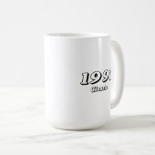 Vintage 1993 Klassisches Retro-Design Kaffeetasse (VorderseiteRechts)