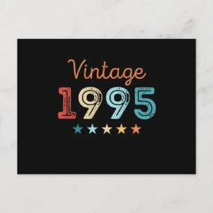 Vintage 1995 30. Geburtstag Retro-Geschenk 30 Jahr Postkarte
