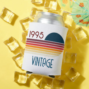 Vintage 1995 Retro-Streifen Sonne 30. Geburtstag Dosenkühler