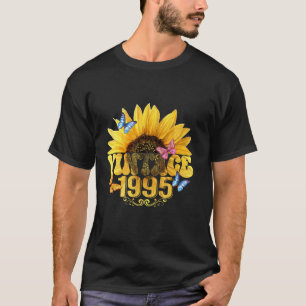 Vintage 1995 Sonnenblumen Blumen Schmetterling Lus T-Shirt
