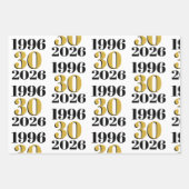Vintage 1996 Meilenstein 30. Geburtstag   Geschenkpapier Set (Vorderseite 3)