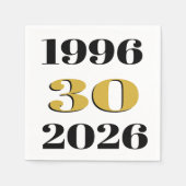 Vintage 1996 Meilenstein 30. Geburtstag Serviette (Vorderseite)