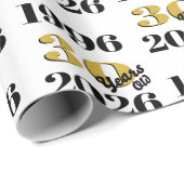 Vintage 1996 Milestone 30th Birthday Geschenkpapier (Rolleneckpunkt)