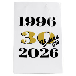 Vintage 1996 Milestone 30th Birthday Mittlere Geschenktüte