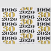 Vintage 1996 Milestone 30th Birthday   Seidenpapier (Vorderseite)