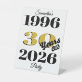 Vintage 1996 Milestone 30th Birthday Sockelschild (Vorderseite)