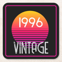 Vintage 1996 Neon Retro-Streifen-Sonnenuntergang 3