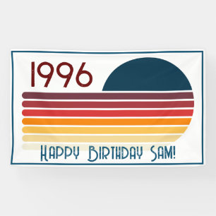 Vintage 1996 Retro-Streifen 30. Geburtstag Banner