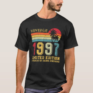 Vintage 1997 Limitierte Auflage Bday 25 Jahre alt T-Shirt
