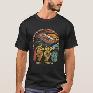 Vintage 1998 Retro-Kassette 1998 28. Geburtstag 28 T-Shirt
