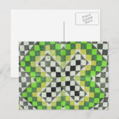 Vintage 1-Green Postkarte (Vorne/Hinten)
