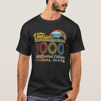 Vintage 2000 Geburtstagsfeier Idee Strand Retro T-Shirt
