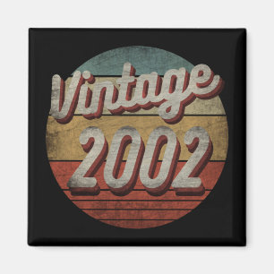 VINTAGE 2002 GEBURTSTAGSGESCHENK FÜR MÄNNER FRAUEN MAGNET