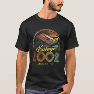 Vintage 2002 Retro-Kassette 2002 24. Geburtstag 24 T-Shirt