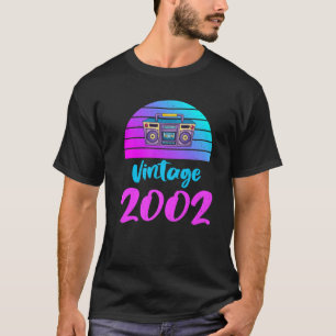 Vintage 2002 T Vintage Geburtstags-Grafikdesign T-Shirt