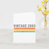Vintage 2003 Limited Edition - 22nd Birthday Gift Karte (Gelbe Blume)