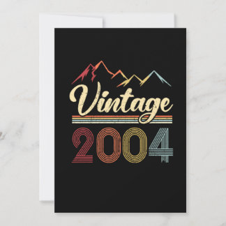 Vintage 2004 17. Geburtstag Retro 17 Jahre alt Einladung