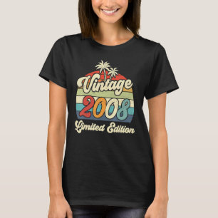 Vintage 2008 13. Geburtstag 13 Jahre altes T-Shirt
