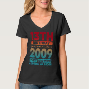 Vintage 2009 2009 13 Jahre alt 13. Geburtstag 1 T-Shirt