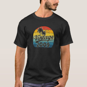 Vintage 2009 Made In 2009 14th Birthday 14 Year O T-Shirt