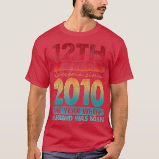 Vintage 2010 Limitierte Auflage 2010 12 Jahre alt T-Shirt