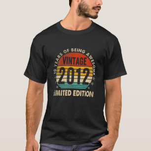 Vintage 2012 Limitierte Auflage 10. Geburtstagsges T-Shirt